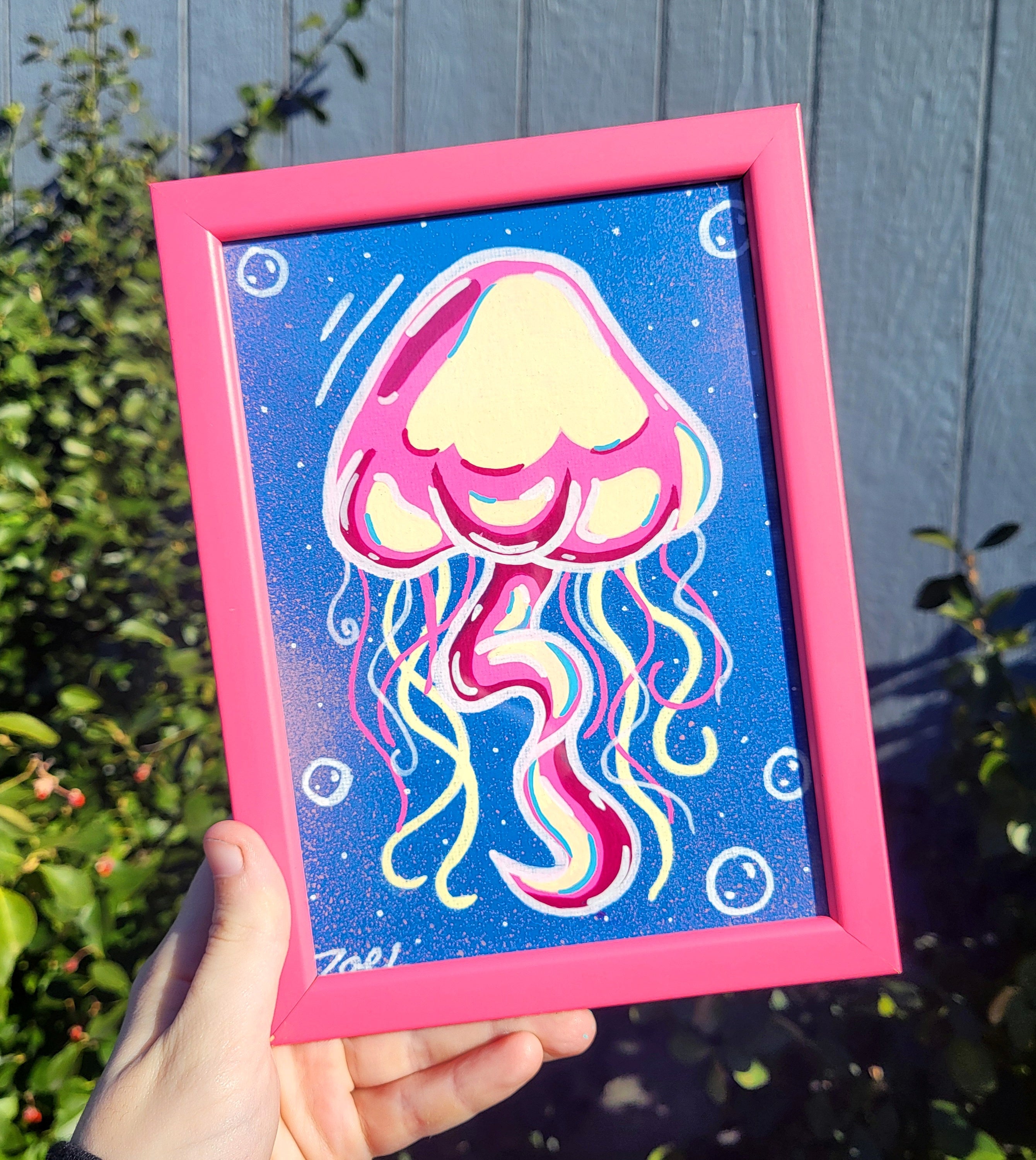 "Jelly" Framed Canvas