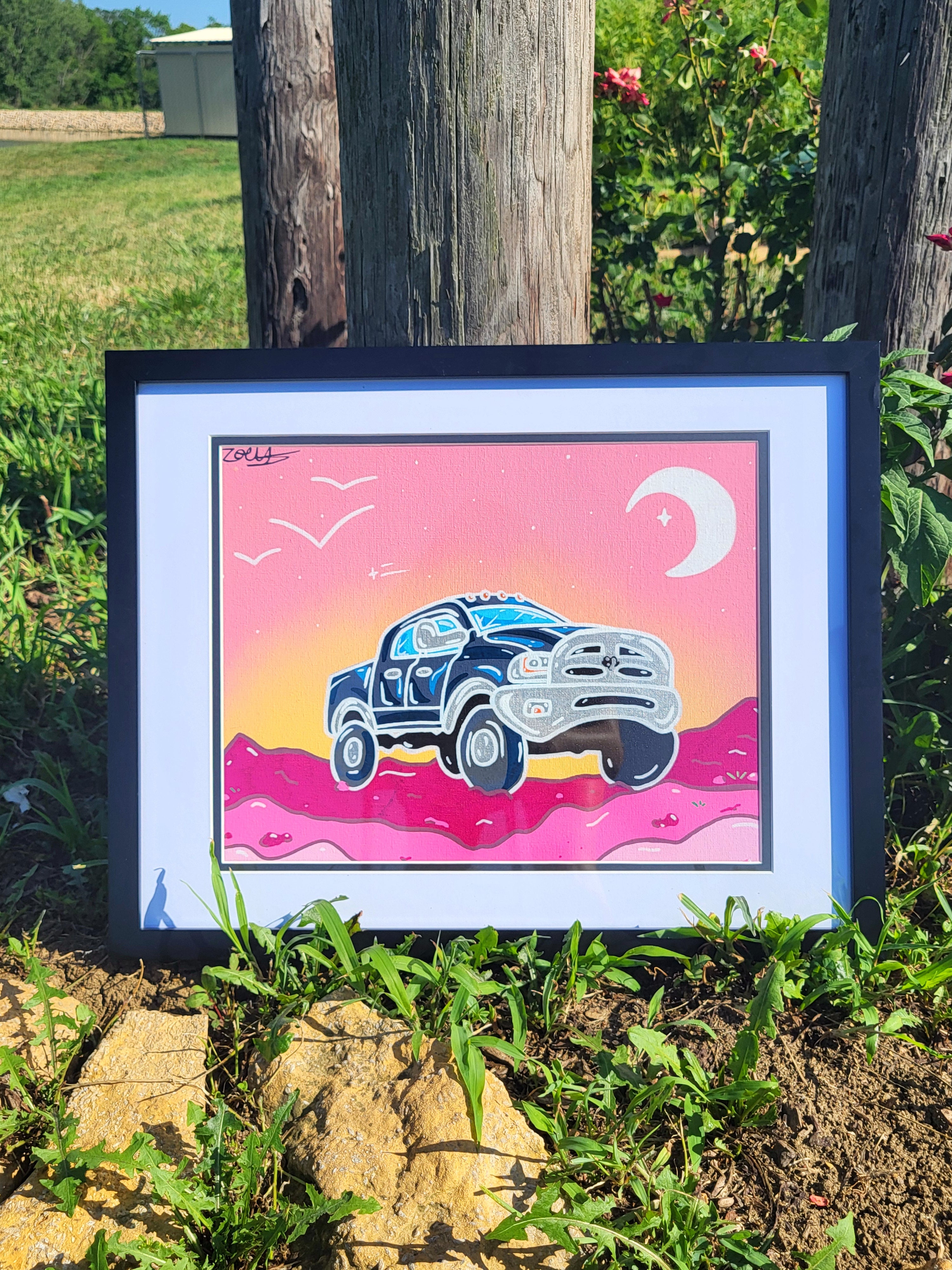 "On the Rocks" Painting