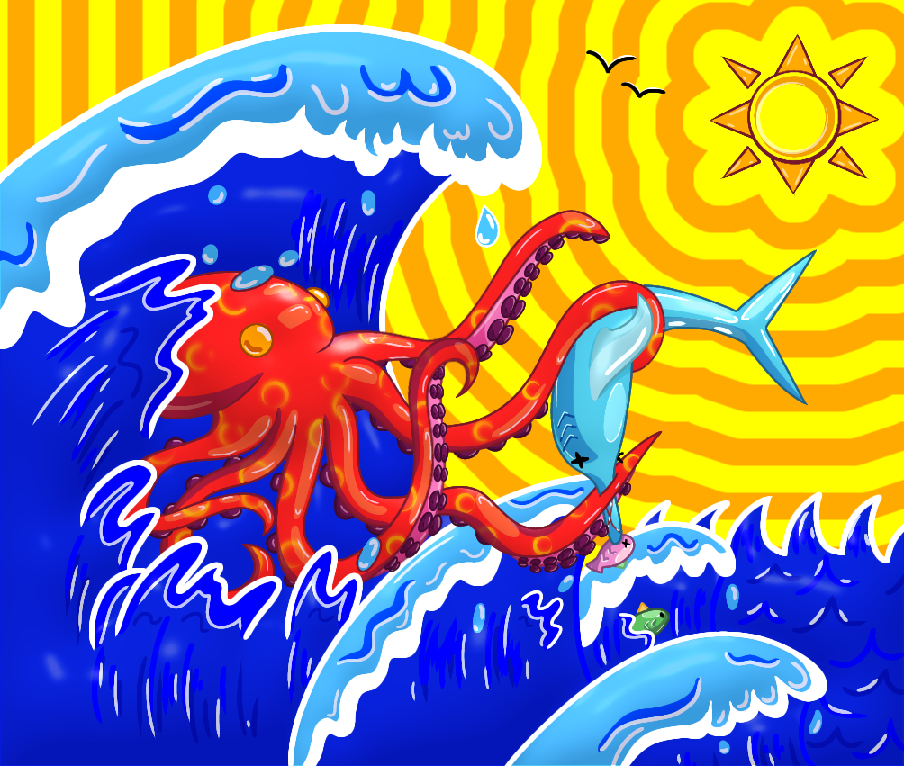 "Killer Octopus" Print