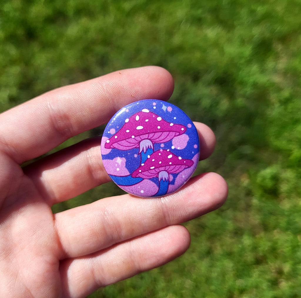 Pink Shroom Pin